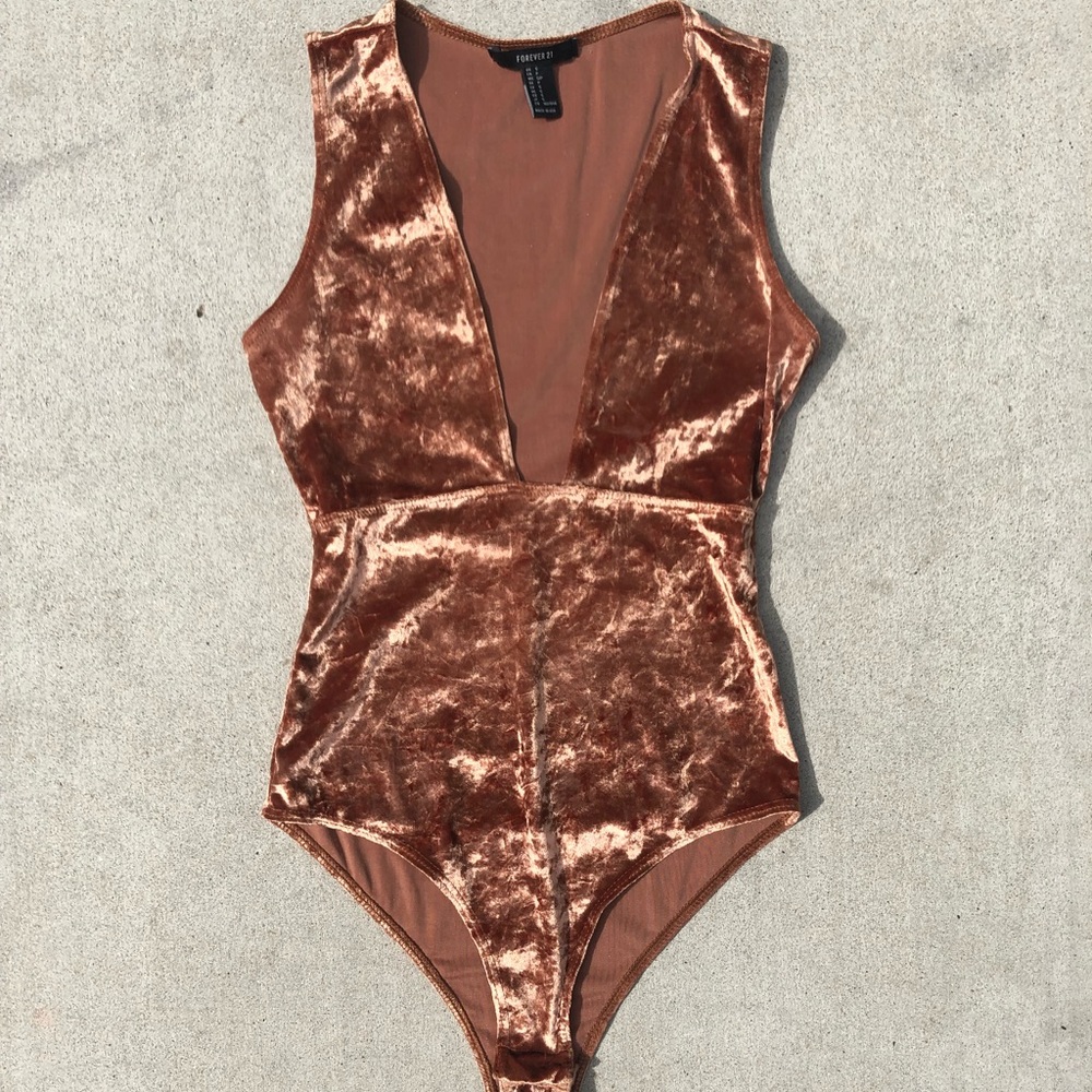 Forever 21 Velvet body suit